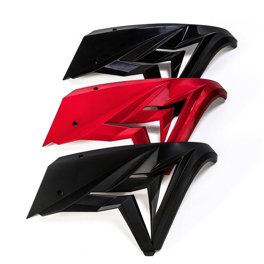 2-Piece Side Frame Cover Panels Compatible for Honda CBR650R 2019-2023 – ABS Engine Fairing Trims with Airflow Vents & Wind Deflectors